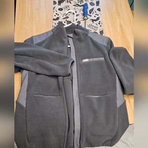 Figs Heather Dark Charcoal Medium On-Shift Sweater Knit Jacket